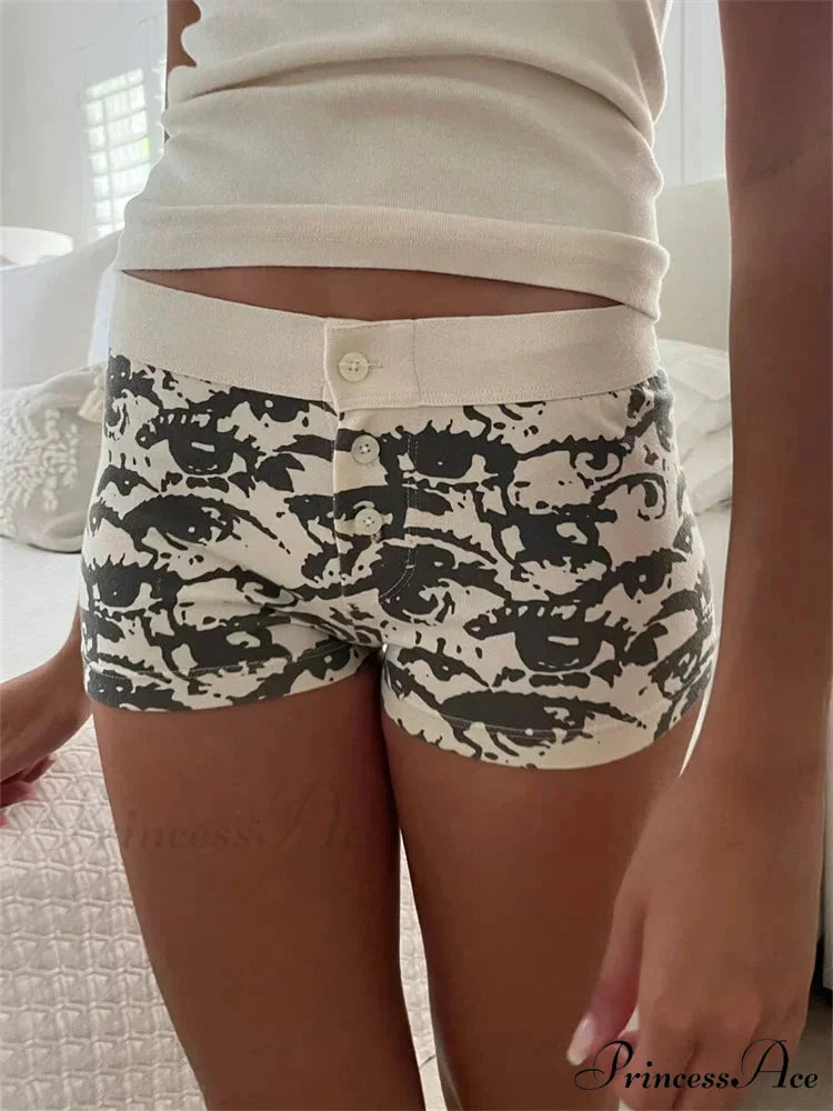 Strong Love Pattern Stretchy Brief