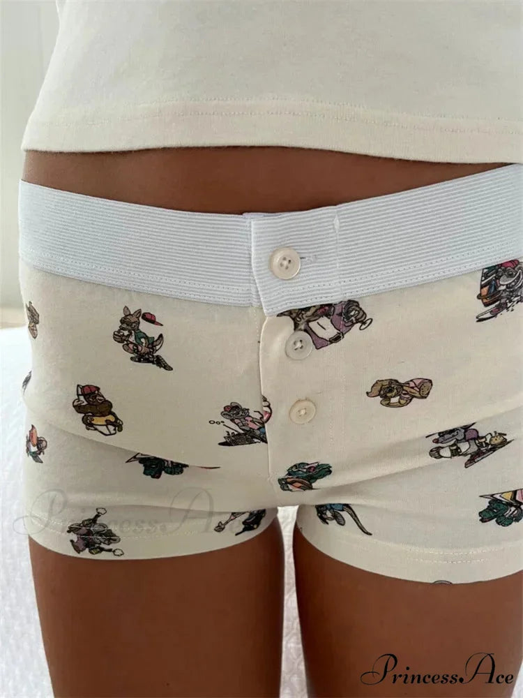 Strong Love Pattern Stretchy Brief