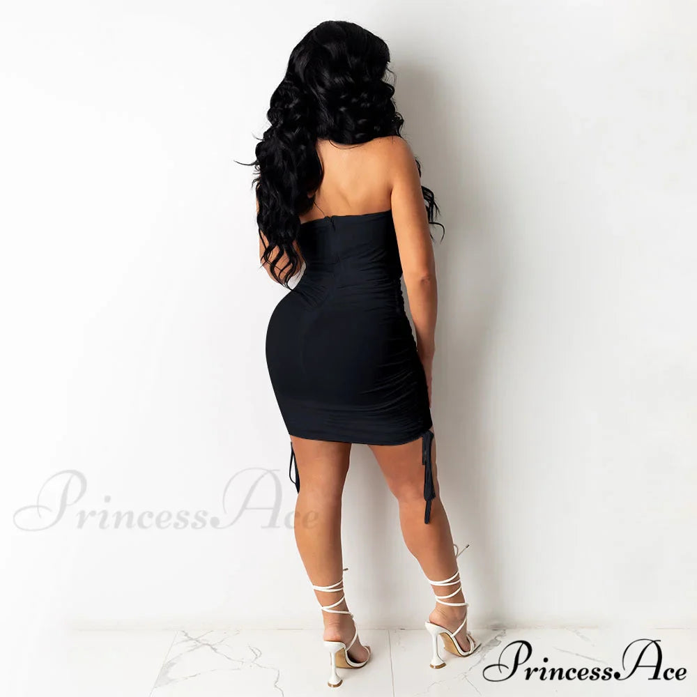 Stunner Status Stylish Strapless Mini Dress