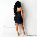 Stunner Status Stylish Strapless Mini Dress