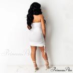 Stunner Status Stylish Strapless Mini Dress
