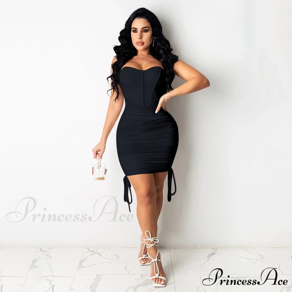 Stunner Status Stylish Strapless Mini Dress