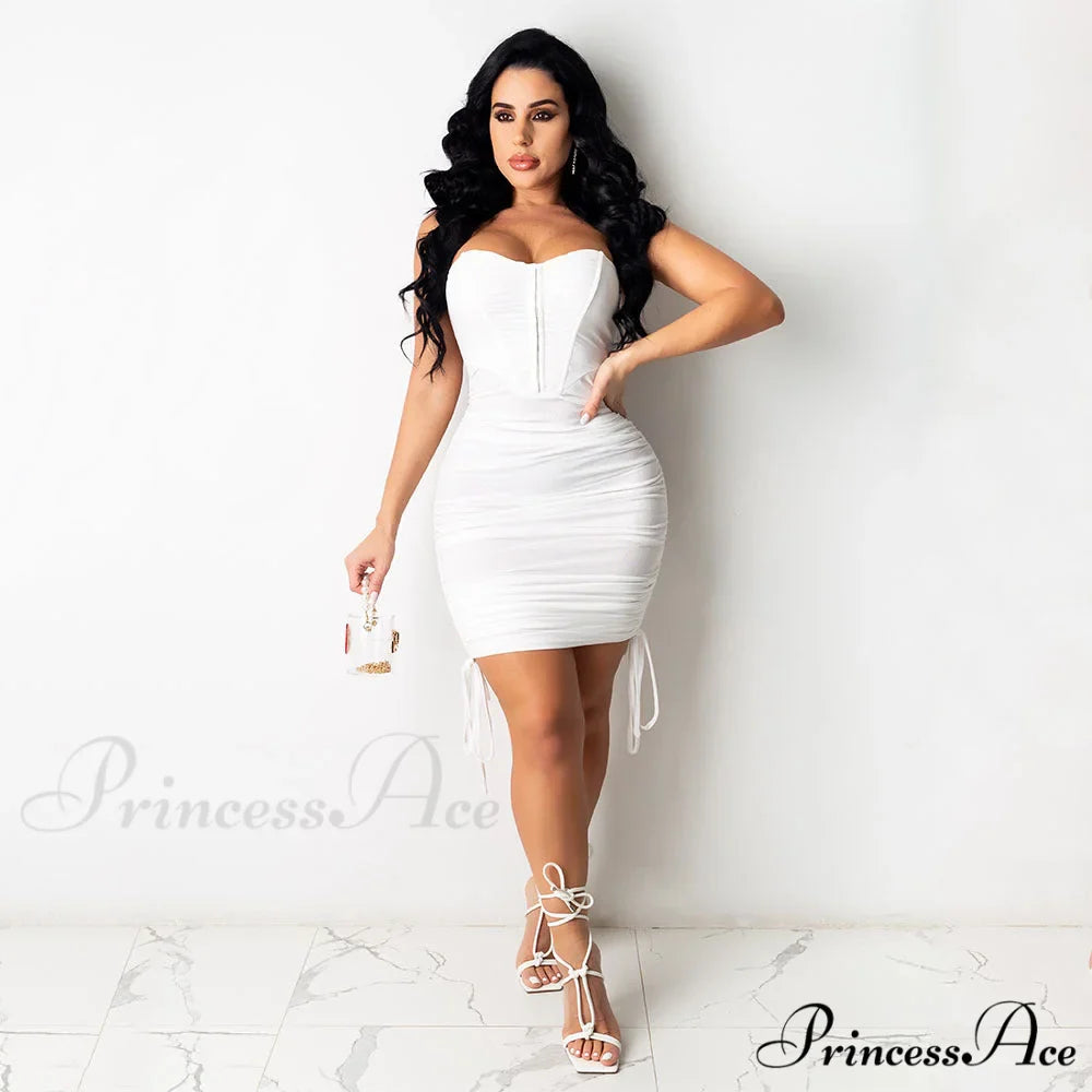 Stunner Status Stylish Strapless Mini Dress