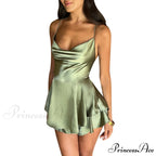 Stunning In Stylish Satin Skater Dress