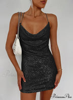 Stunning Sparkle Stylish Rhinestone Mini Dress