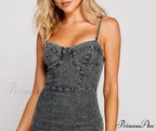 Style Icon Stylish Denim Mini Dress