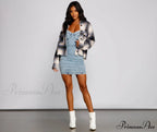 Style Icon Stylish Denim Mini Dress