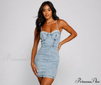 Style Icon Stylish Denim Mini Dress