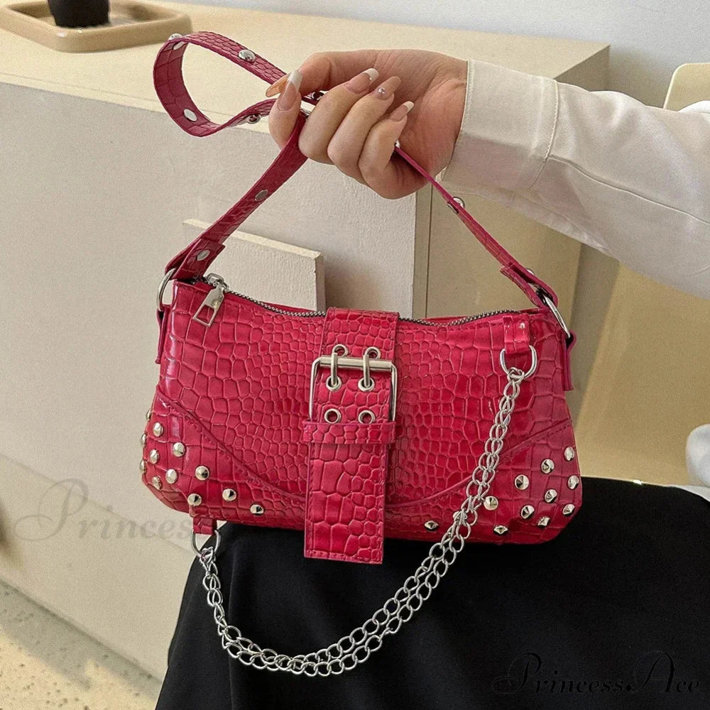 Stylish 2000s Folded Armpit Shoulder Bag