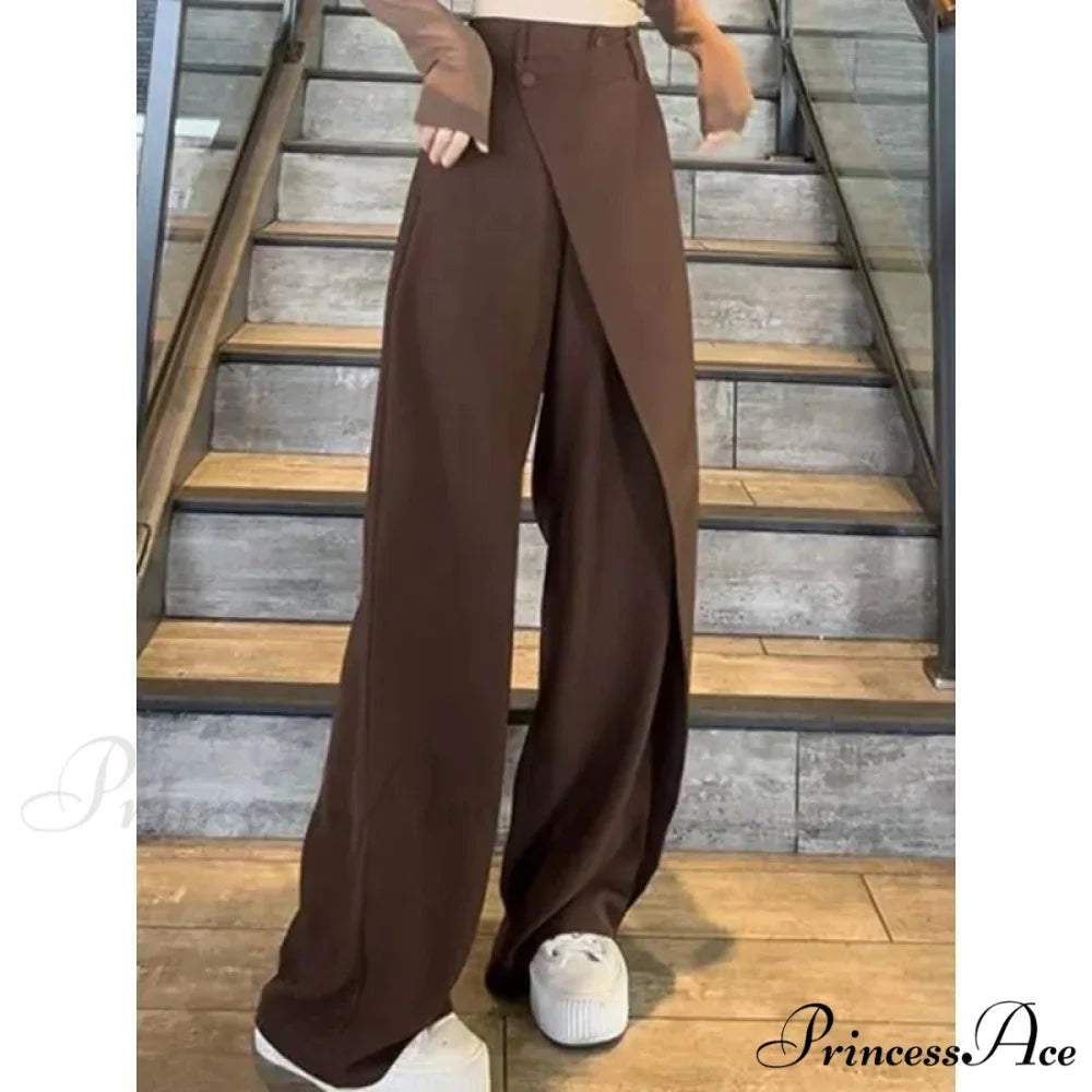 Stylish Antique Dark Suit Trousers Women