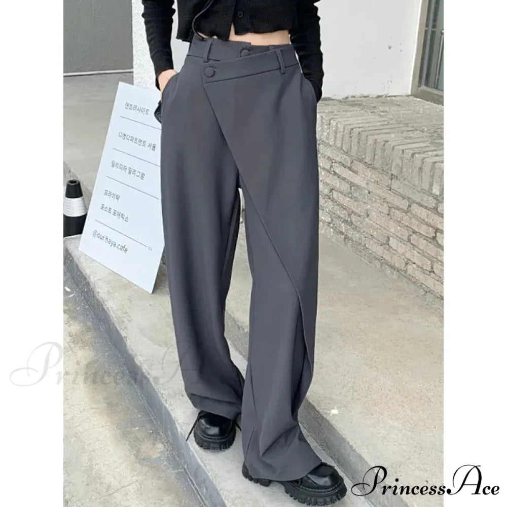 Stylish Antique Dark Suit Trousers Women