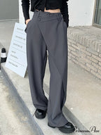 Stylish Antique Dark Suit Trousers Women