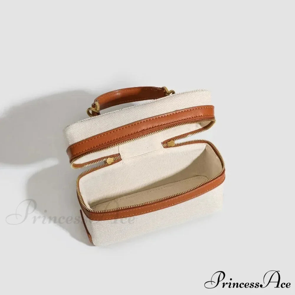 Stylish Box Canvas Shoulder Crossbody Bag