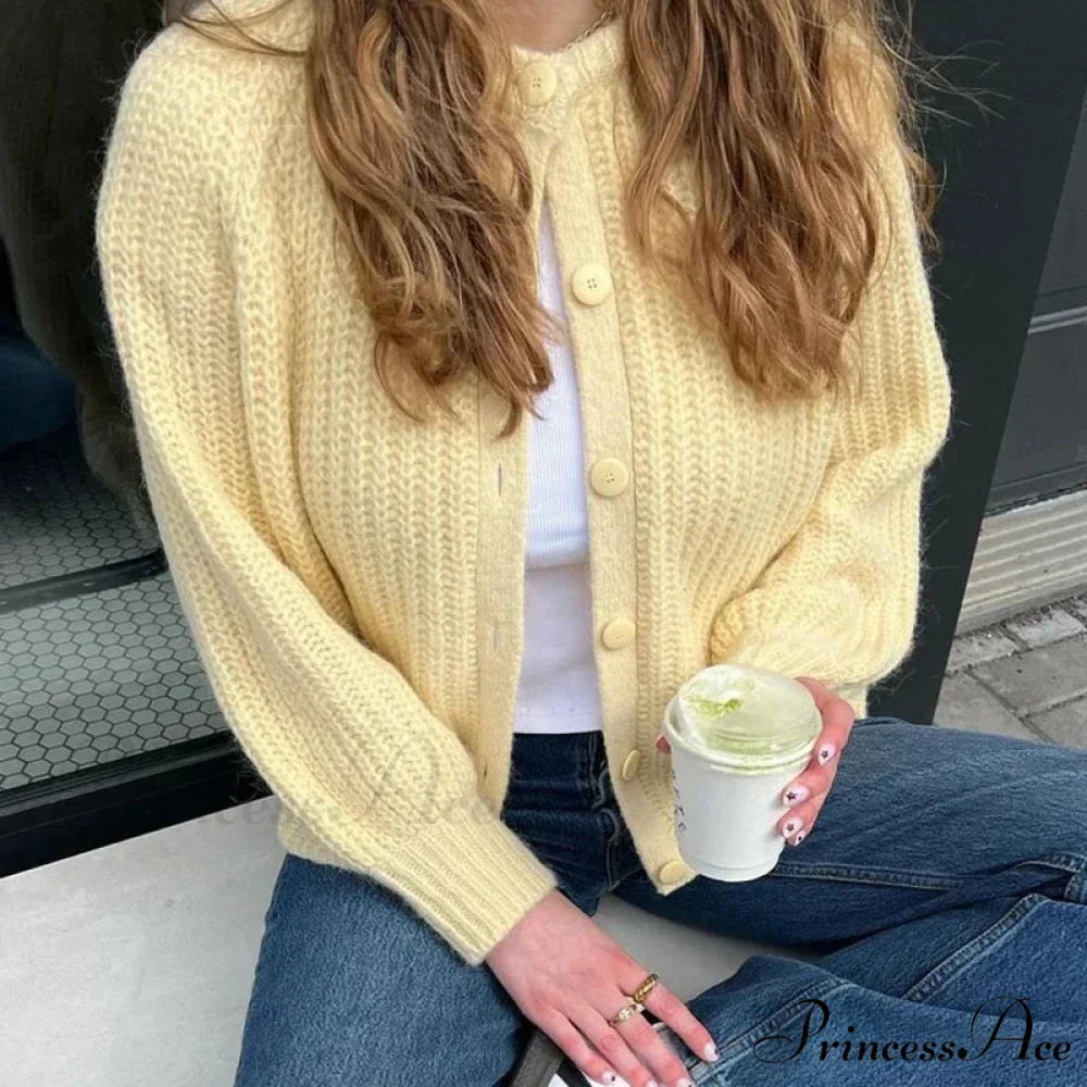 Stylish Button Up Retro 2000s Cardigan