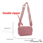 Stylish Cheetah Pattern Characters Crossbody Bag