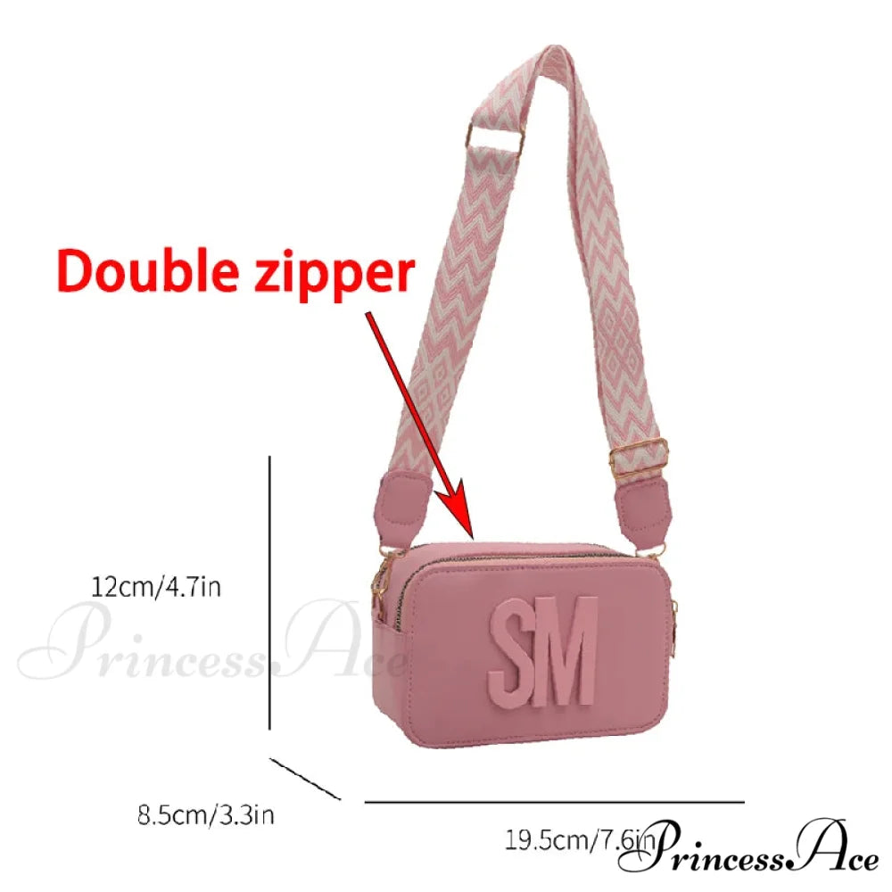 Stylish Cheetah Pattern Characters Crossbody Bag