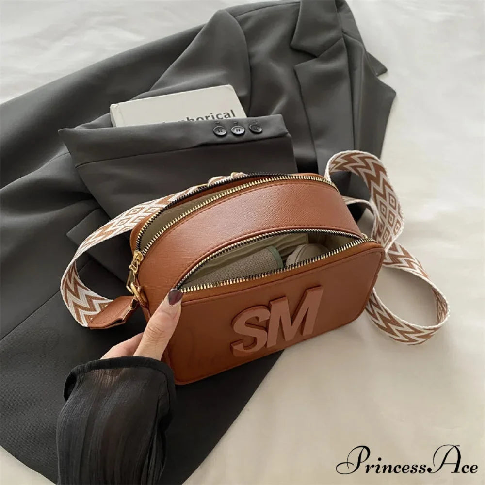 Stylish Cheetah Pattern Characters Crossbody Bag