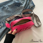 Stylish Cheetah Pattern Characters Crossbody Bag