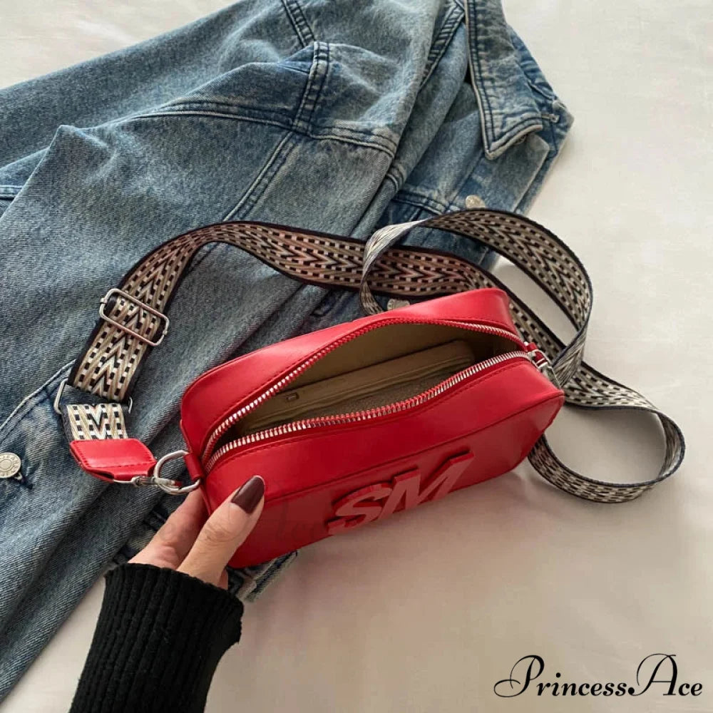 Stylish Cheetah Pattern Characters Crossbody Bag