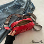 Stylish Cheetah Pattern Characters Crossbody Bag