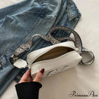 Stylish Cheetah Pattern Characters Crossbody Bag