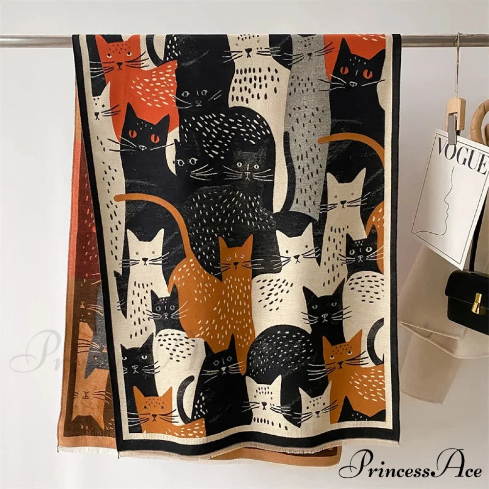 Stylish Chunky Shawl Wrap Wool Scarf