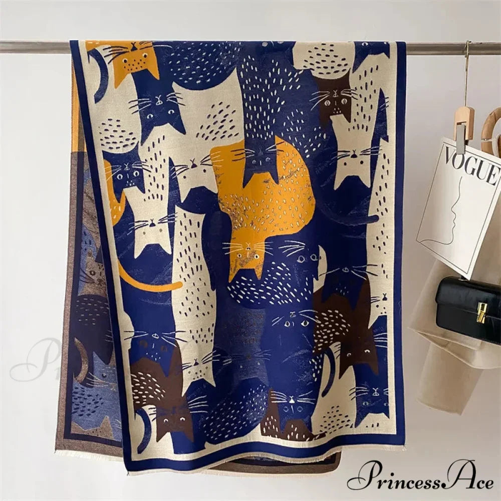 Stylish Chunky Shawl Wrap Wool Scarf