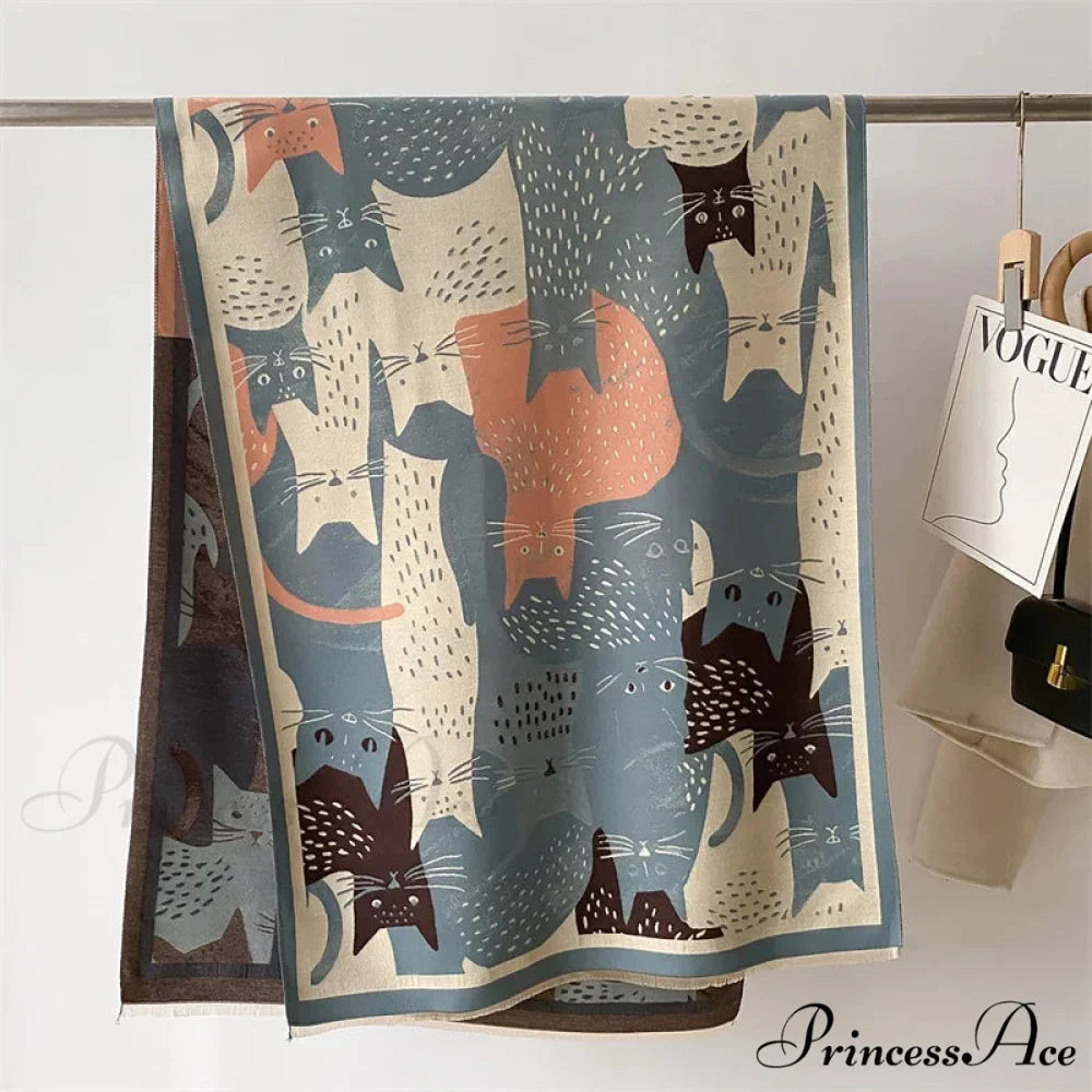 Stylish Chunky Shawl Wrap Wool Scarf