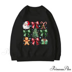 Stylish Coquette Christmas Santa Sweatshirt Holiday Christmas Hoodie