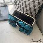 Stylish Crimson Night Rhinestone Clutch Wristlet