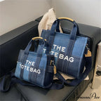 Stylish Denim Embroidered Crossbody Purse