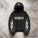 Stylish Design Patch Pullover Hoodie