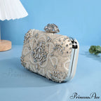 Stylish Diamond Evening Glass Rhinestone Wedding Celebration Bag