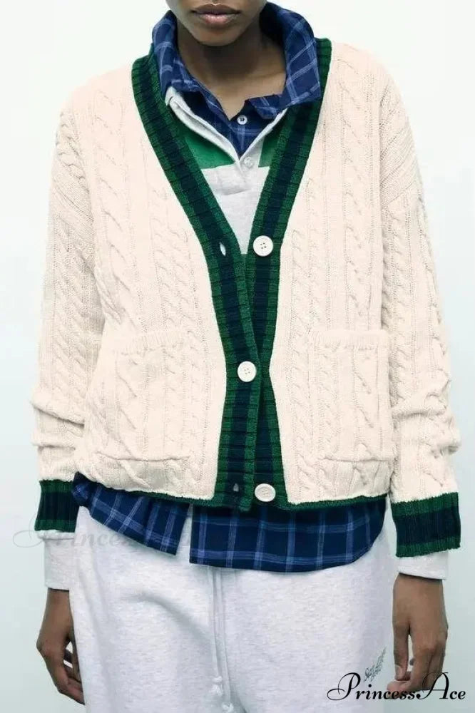 Stylish Eight Limb V-neck Cardigan