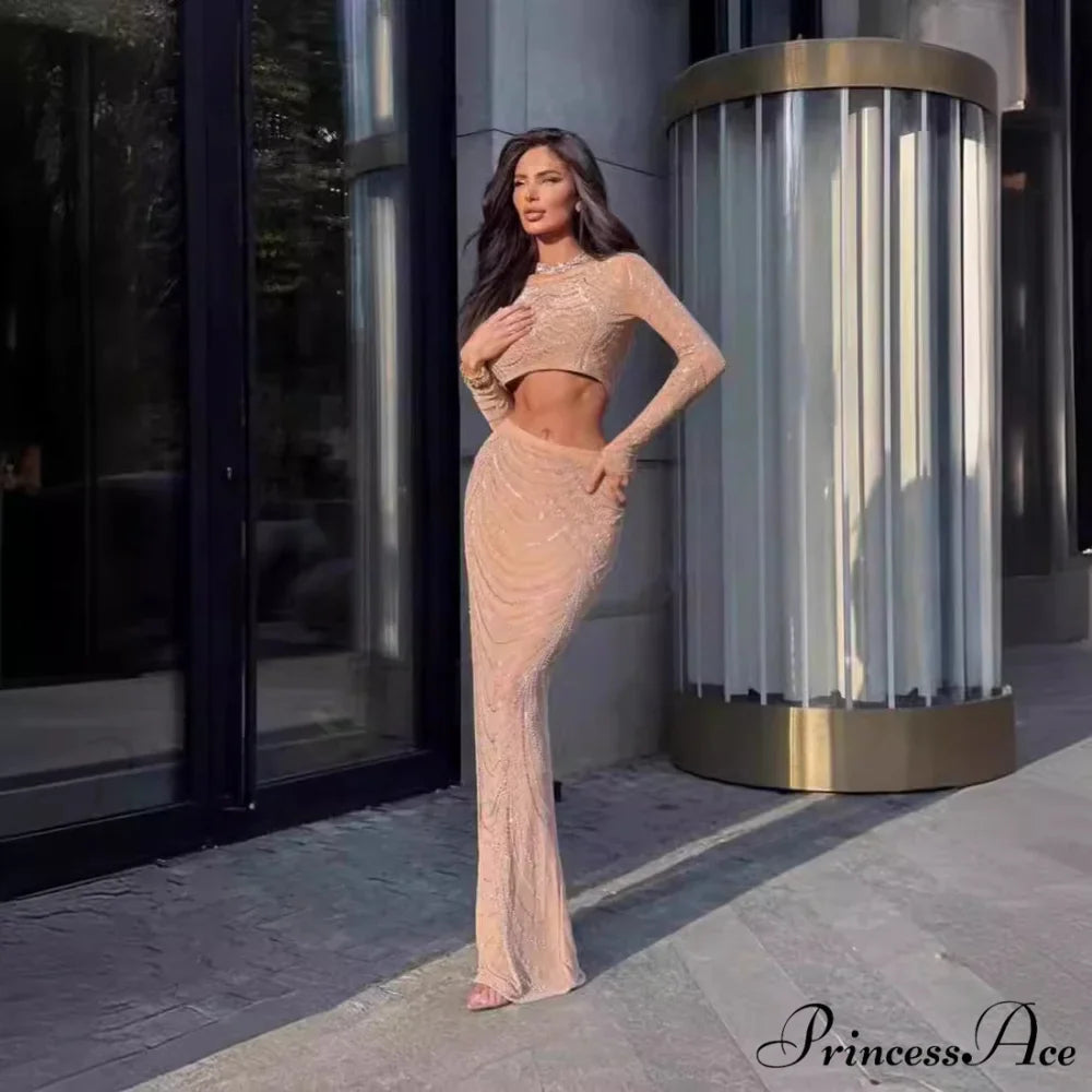 Stylish Elegant Strapless Prom Gown