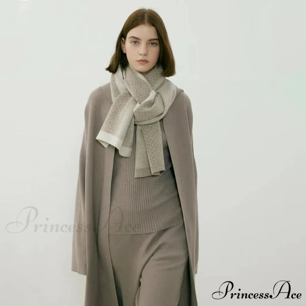 Stylish Elegant Warm Cozy Trendy Fashionable Unique Polka Dot Scarf