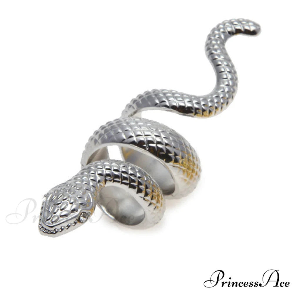 Stylish Exaggerated Metal Snake Ring