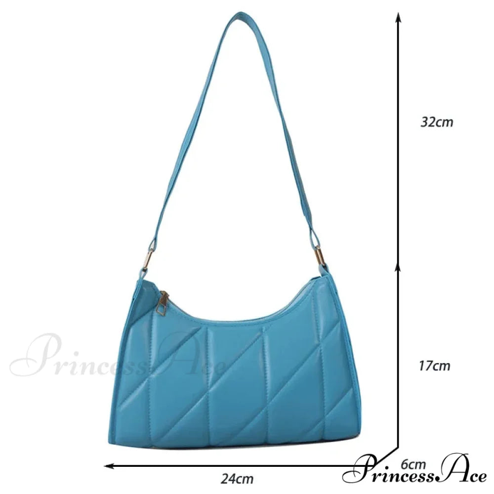 Stylish Faux Leather Underarm Shoulder Bag