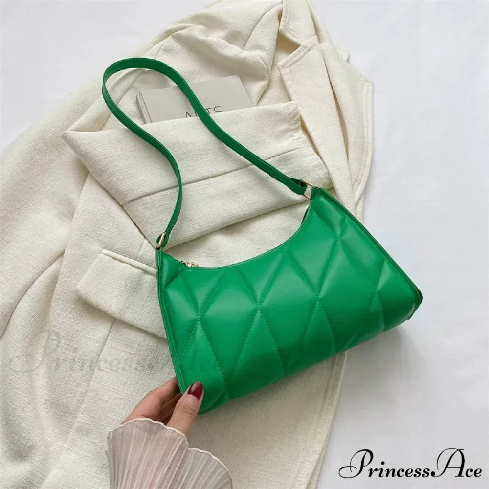 Stylish Faux Leather Underarm Shoulder Bag
