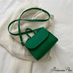 Stylish Felt Alligator Textured Crossbody Purse