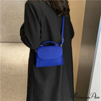 Stylish Felt Alligator Textured Crossbody Purse