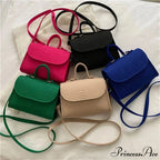 Stylish Felt Alligator Textured Crossbody Purse