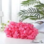 Stylish Ivory Bride Floral Wedding Clutch Evening Handbag