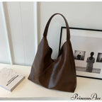 Stylish Leather Large Hobo Shoulder Bag