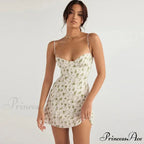 Stylish Open-Back Slender Floral Sundress