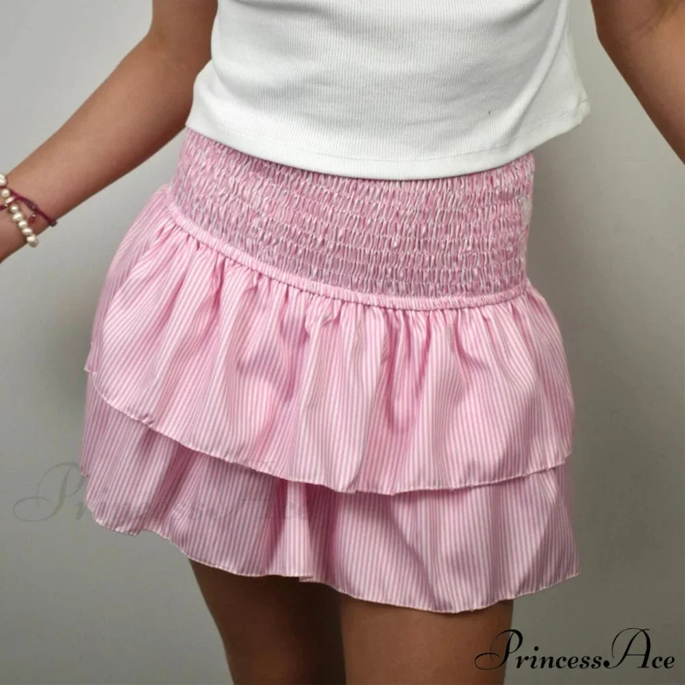 Stylish Printed Pleated Skirt