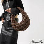 Stylish Quilted Puffer Fluffy Pleated Shoulder Handbag