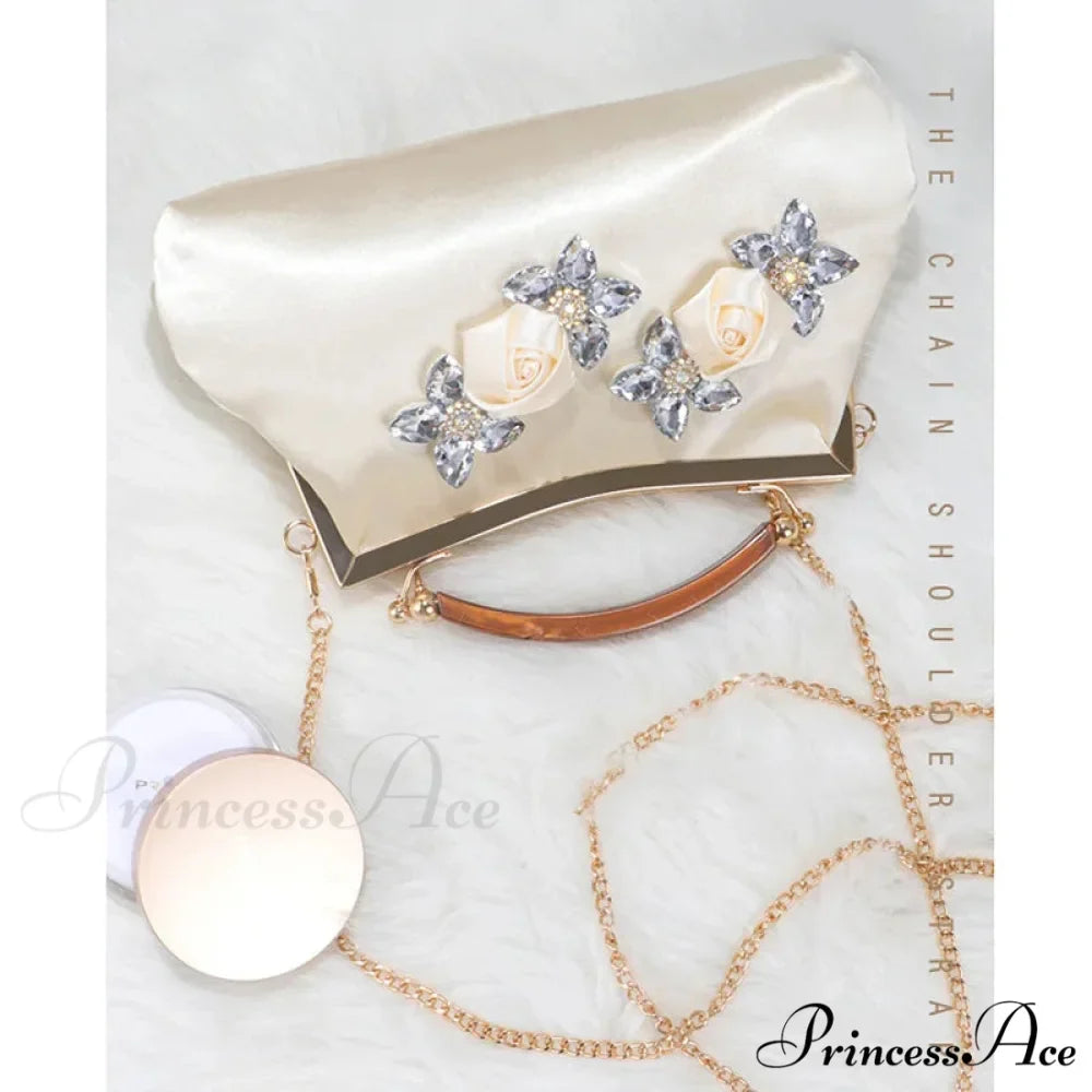 Stylish Rhinestone Evening Clutch Wristlet