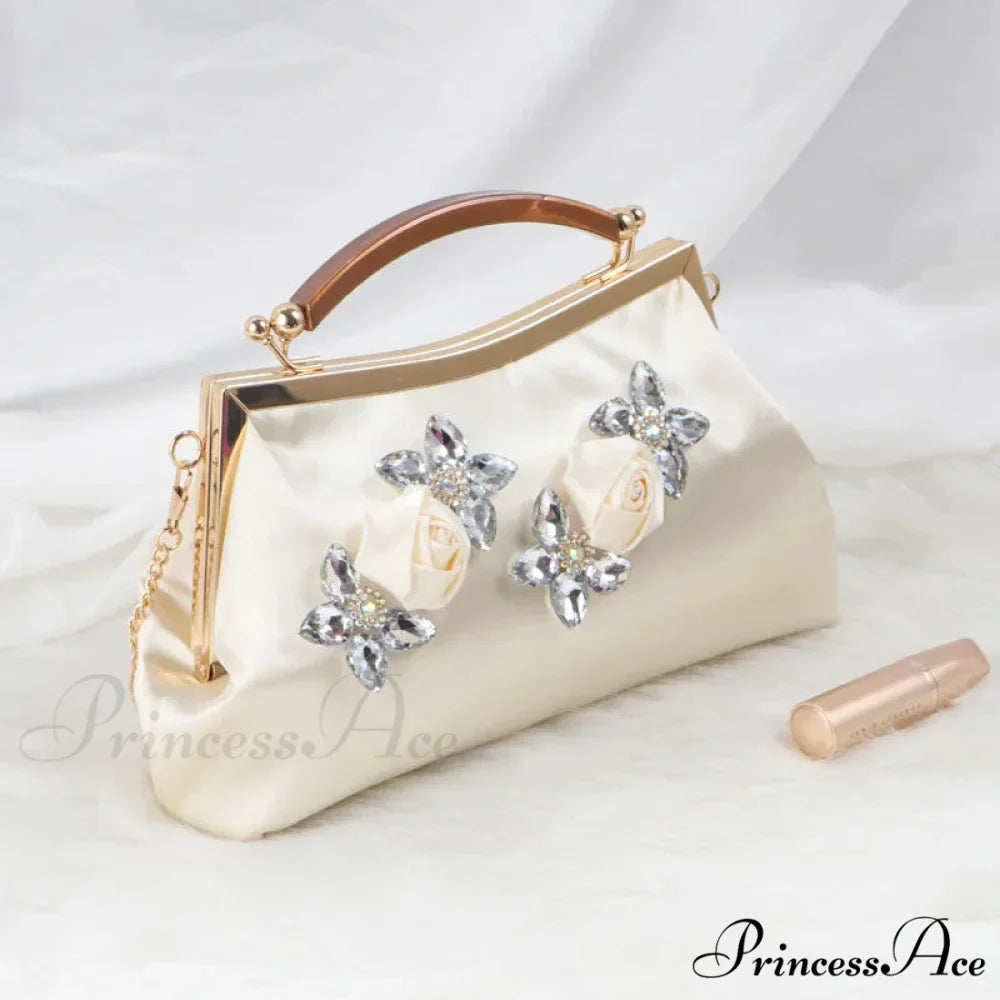 Stylish Rhinestone Evening Clutch Wristlet