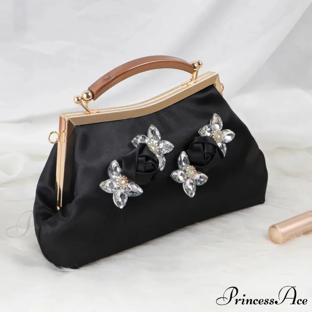 Stylish Rhinestone Evening Clutch Wristlet